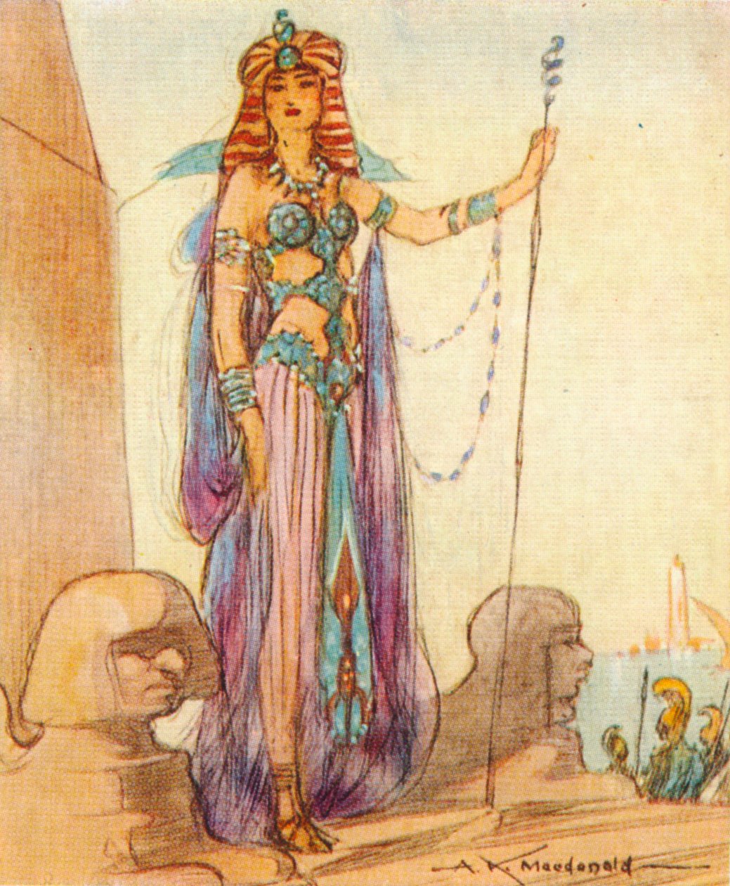 Kleopatra VII MÖ 69-30, Mısır Kraliçesi, 1937 by Alexander K. MacDonald