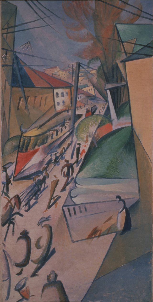 Tramvay, 1914 by Alexander Bogomazov