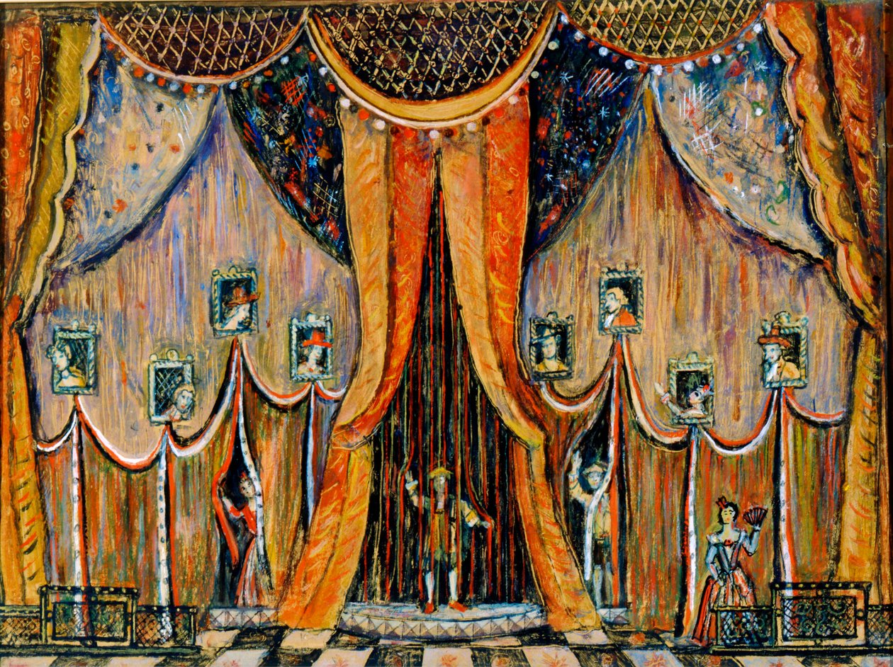 "Dorothea" operası için perde tasarımı, T Khrennikov, 1983. by Alexander Lushin