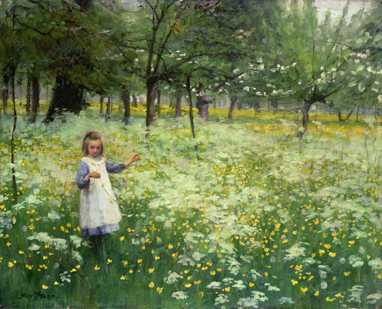 Gümüş ve Altın toplamak, 1906 by Alexander Mann