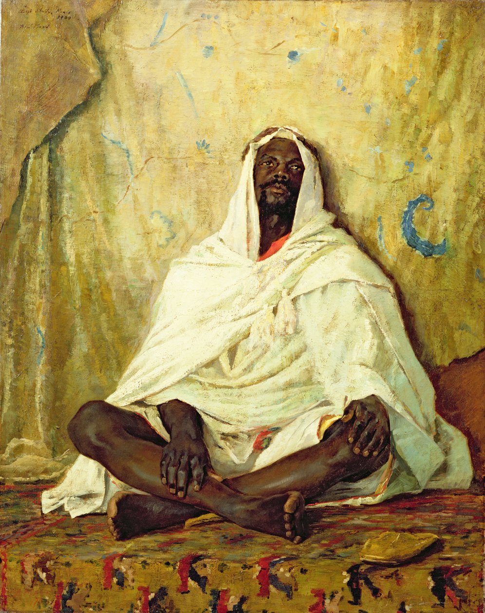 Oturan Arap by Alexander Mann