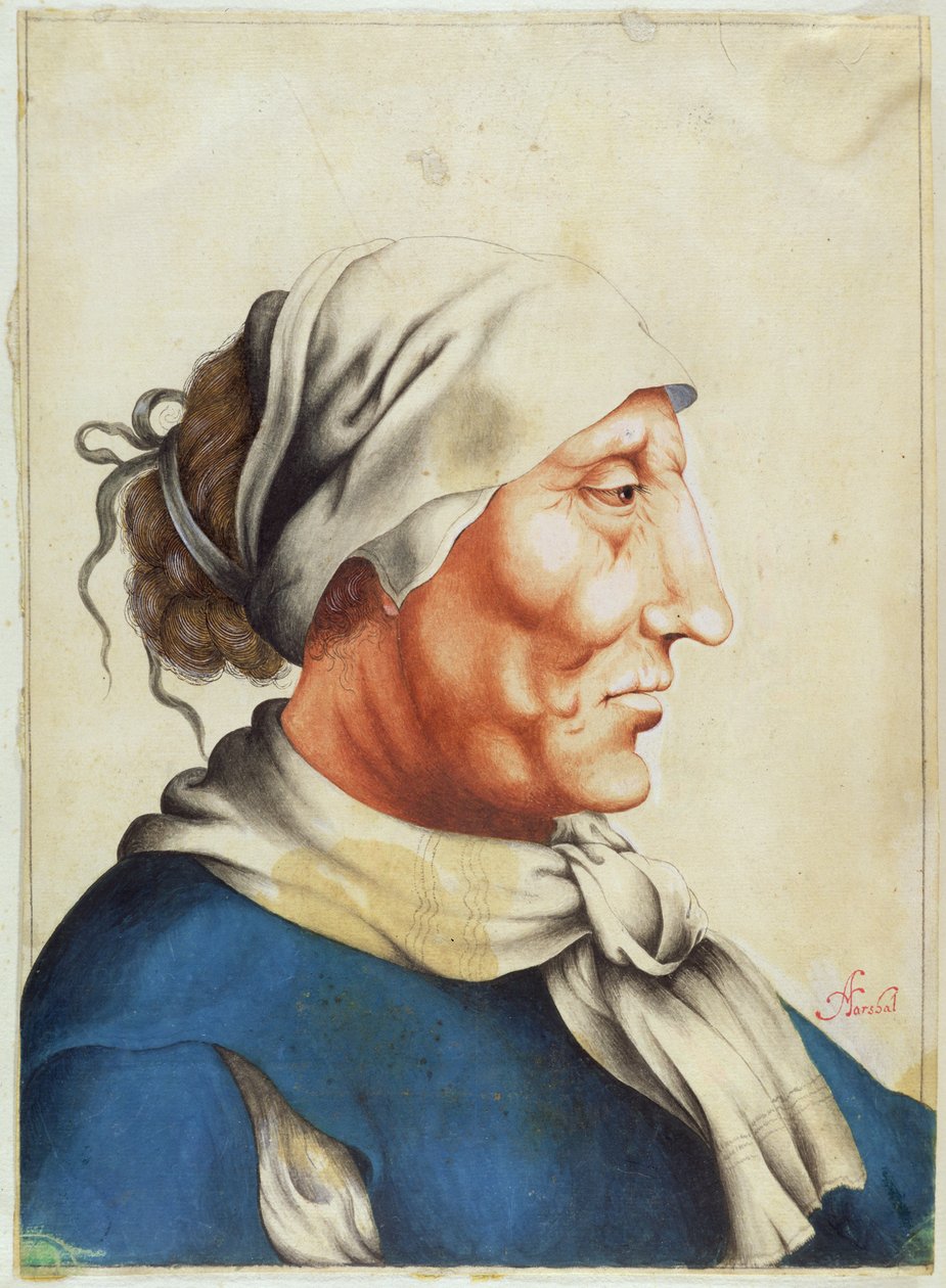 Yaşlı Bir Adamın Başı, Horace Walpole (1717-97) tarafından 1765