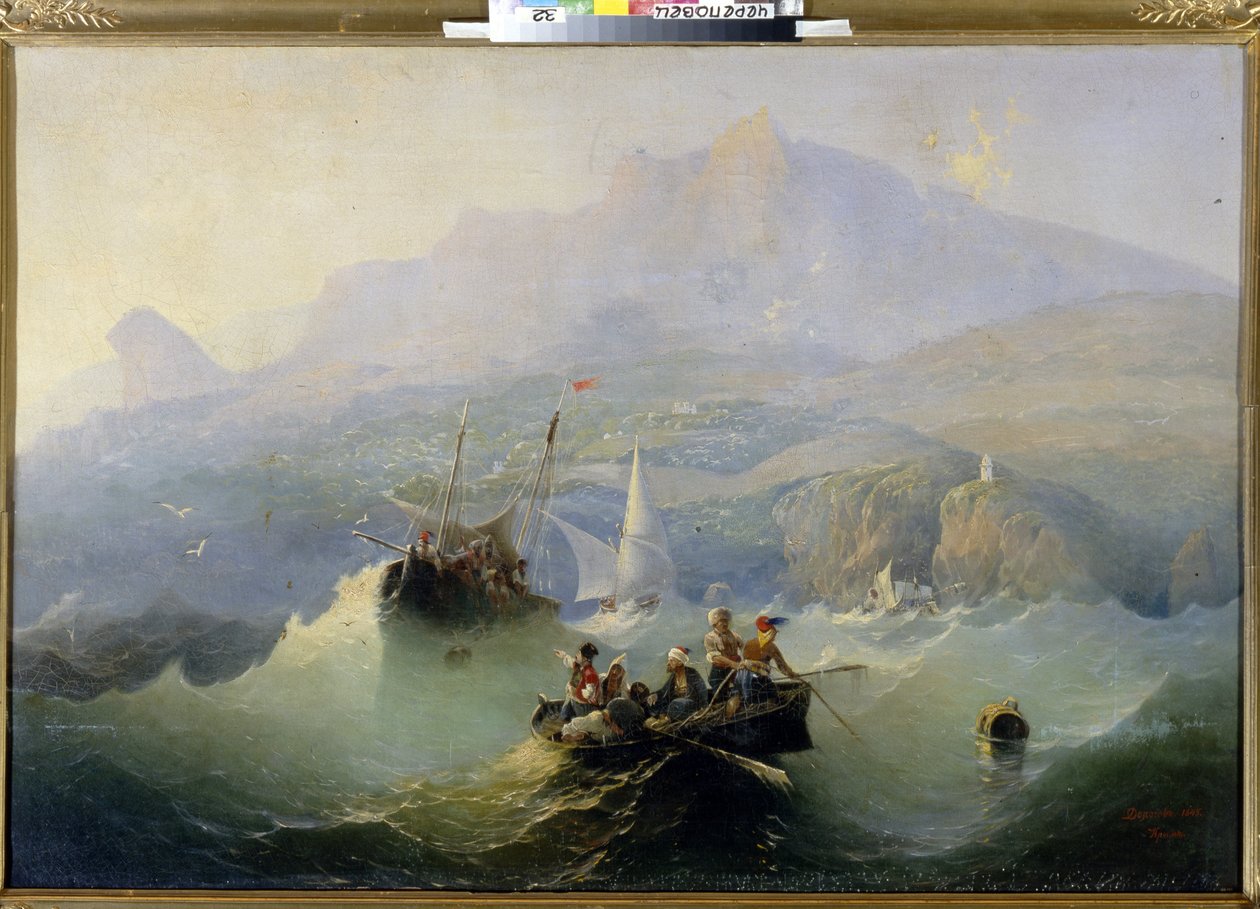 Kaçakçılar (Kaçakçılar). Alexander Matveyevich Dorogov (1819-1850), tuval üzerine yağlı boya by Alexander Matveyevich Dorogov