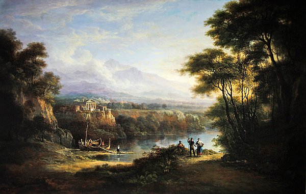 Klasik manzara (tuval üzerine yağlı boya) by Alexander Nasmyth