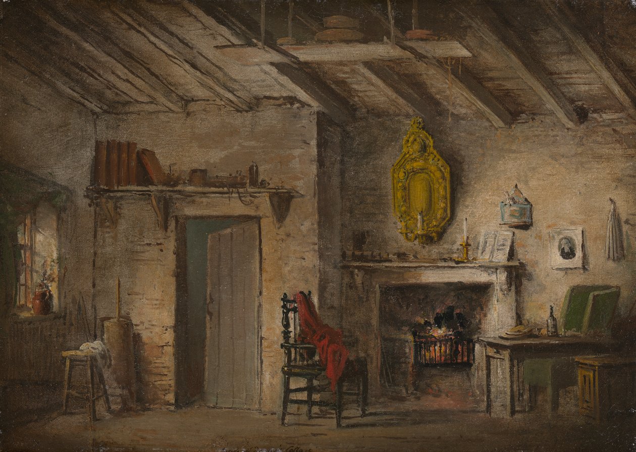 Heart of Midlothian için Sahne Tasarımı; Dekanların Kulübesi by Alexander Nasmyth