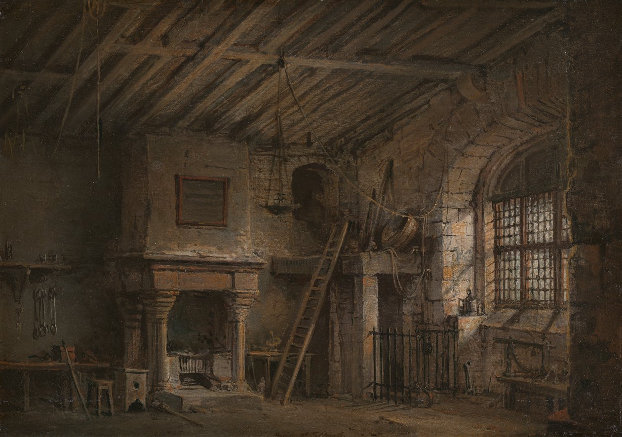 Heart of Midlothian için Sahne Tasarımı; Tolbooth by Alexander Nasmyth