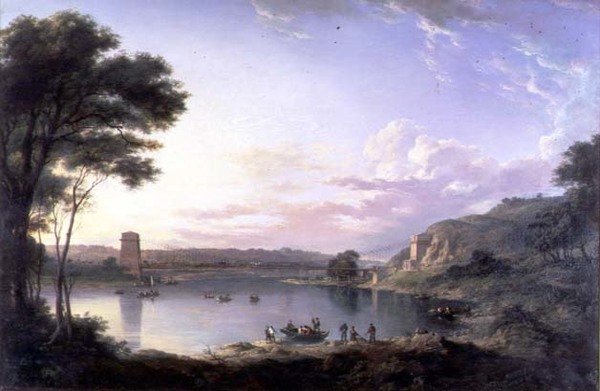 Tweed üzerinde Berwick yakınlarındaki Union Köprüsü, 1819 dolayları (tuval üzerine yağlı boya) by Alexander Nasmyth