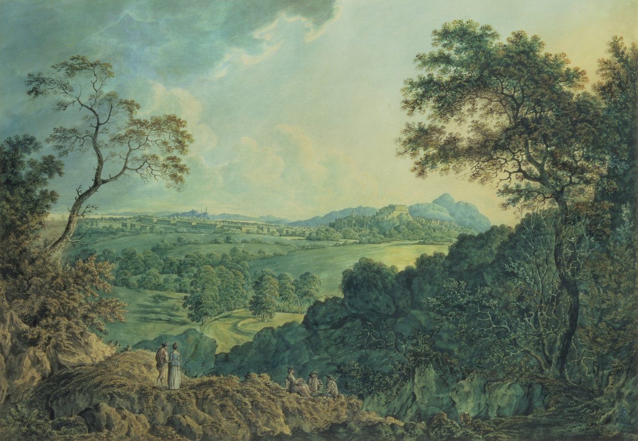 ಕಾರ್ಸ್ಟೋರ್ಫಿನ್ ಹಿಲ್ ಟರ್ಕ್ನಿಂದ ಎಡಿನ್ಬರ್ಗ್ನ ನೋಟ by Alexander Nasmyth
