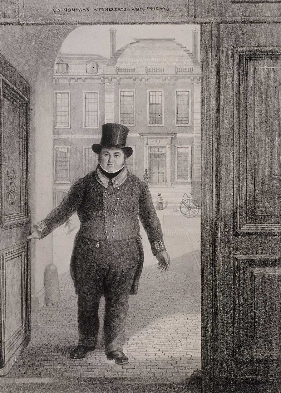 Giriş Kapısı, British Museum, Holborn, Londra, c1850 by Alexander O