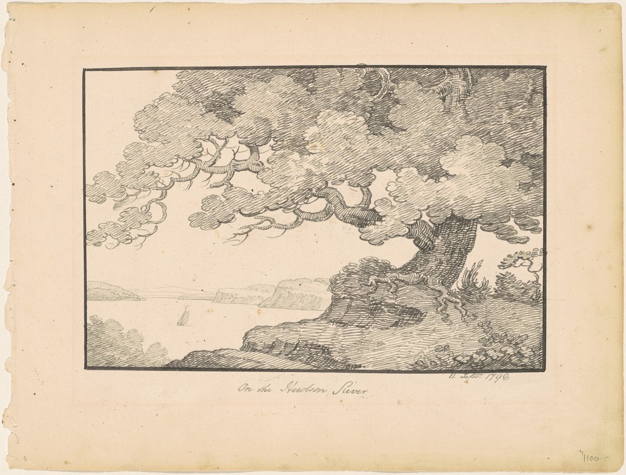 Hudson Nehri üzerinde by Alexander Robertson