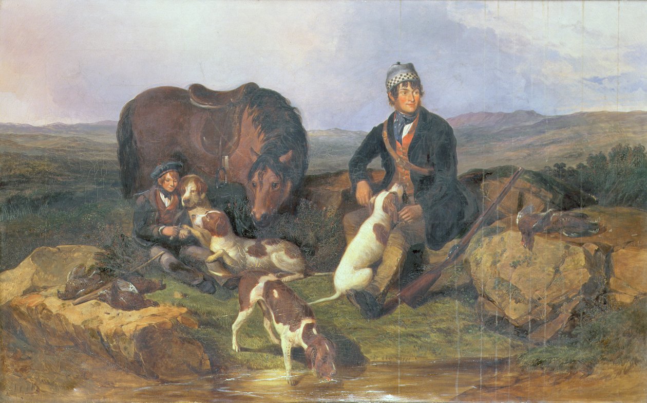 Orman Tavuğu Çekimi, 1848 by Alexander Rolfe