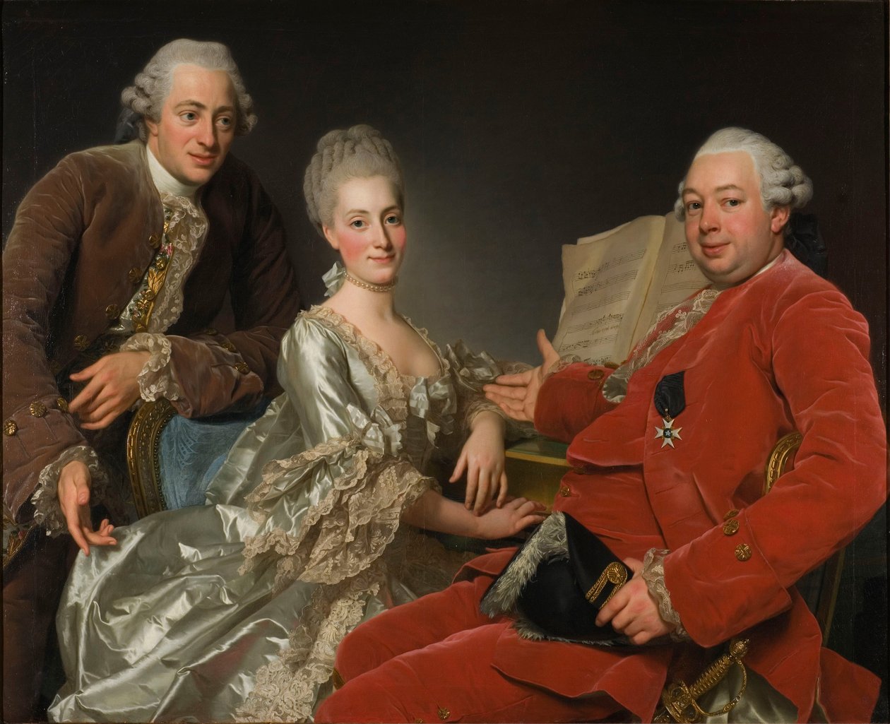 John Jennings, erkek kardeşi ve baldızı, 1769 by Alexander Roslin