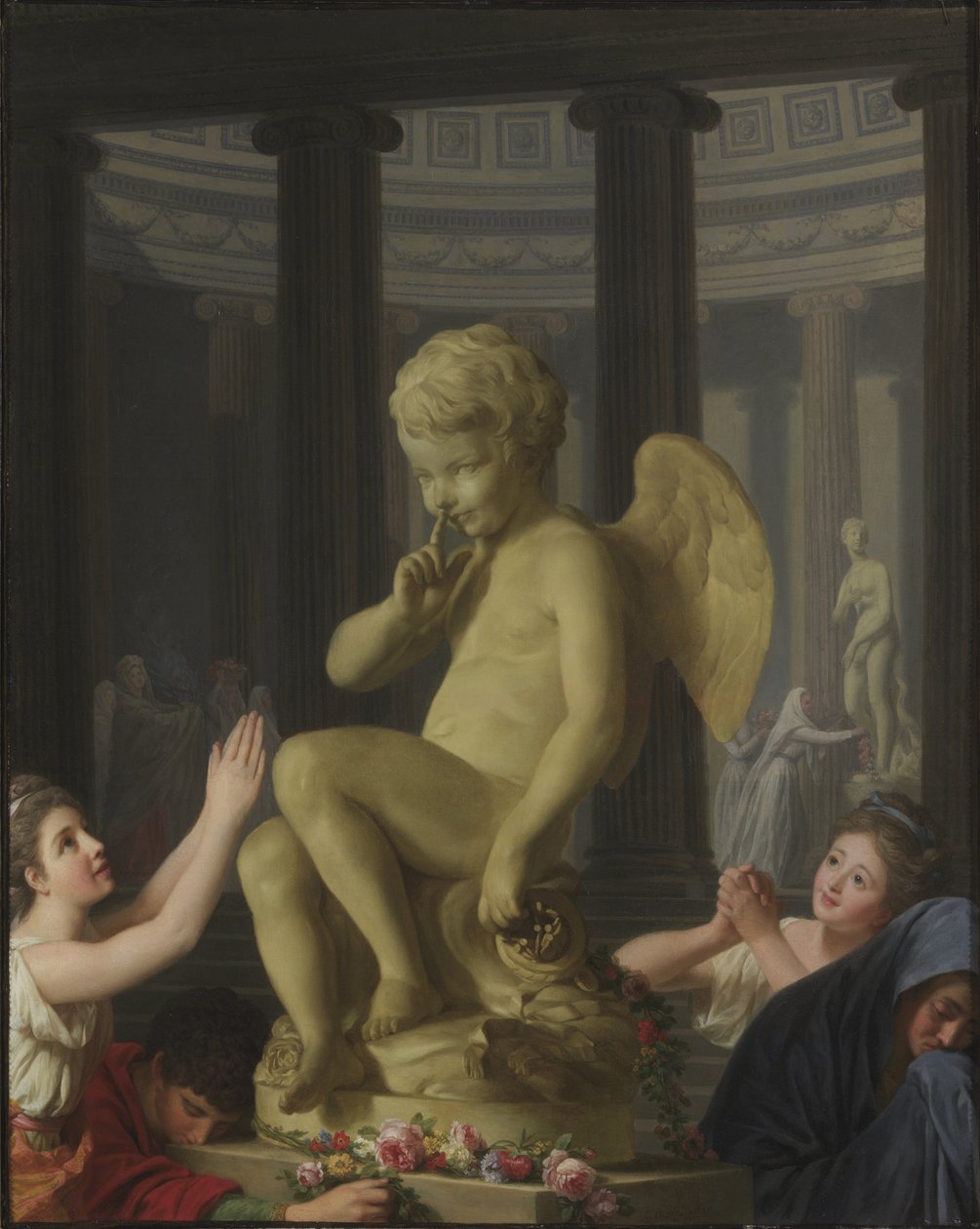 Le culte de Cupidon - Aşk Tanrısına İbadet, yazan Roslin, Alexander by Alexander Roslin