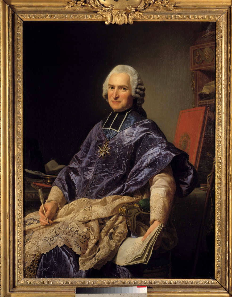 Joseph Marie Terray'in Portresi (1715-1778) Molesmes Abbe, Bakan Boyama Alexandre Roslin (1718-1793) 1774 Güneş. 1,29x0,97 m. Versailles, musee du Chateau - Molesmes başrahibi Joseph Marie Terray'in (1715-1778) portresi, Bakan. Alexa tarafından boy by Alexander Roslin