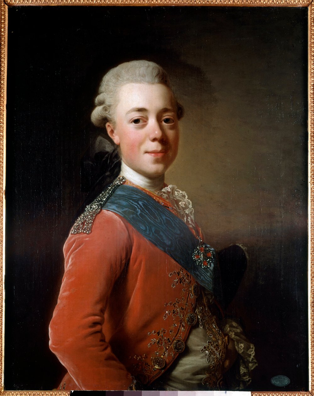 Paul I (1754 - 1801) portresi, Rusya İmparatoru. Alexander Roslin