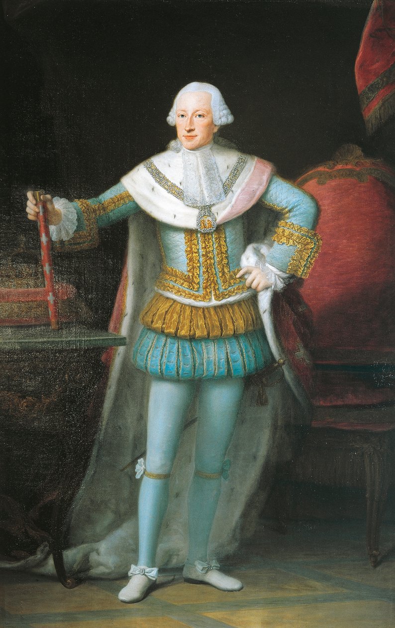 Sardunya Kralı III. Victor Amadeus'un (Torino) Portresi. by Alexander Roslin