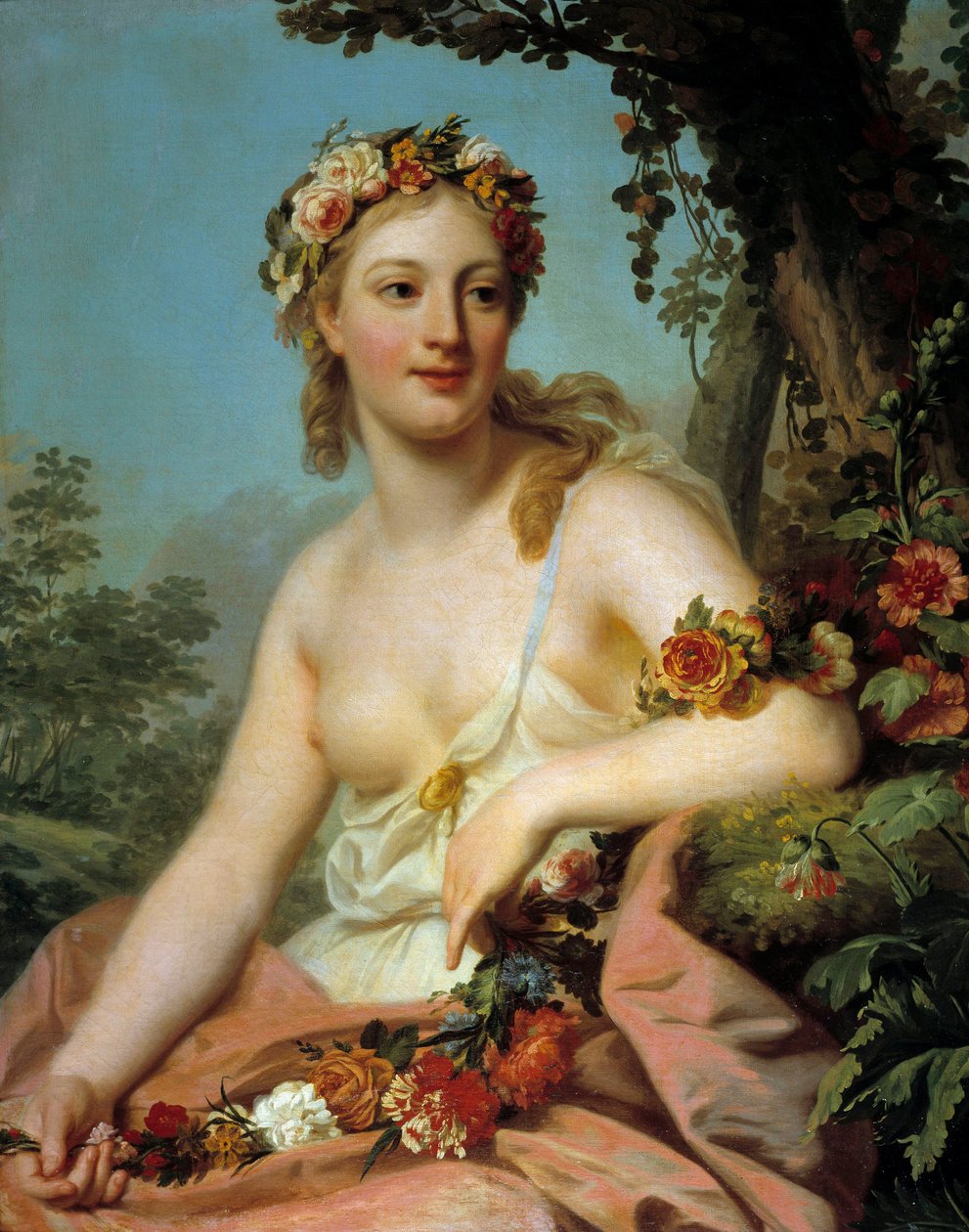 Operanın Florası, Alexandre Roslin (1718-1793) tarafından 18. yüzyıl Güneşi. 0,72x0,91 m Bordeaux, Güzel Sanatlar Müzesi by Alexander Roslin