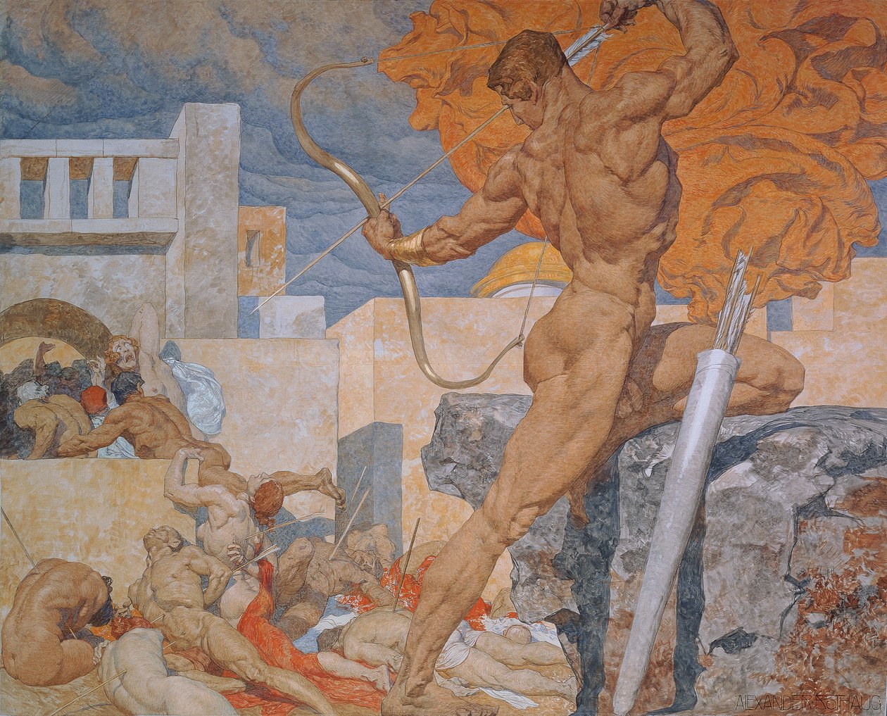 Apollo veba oklarını gönderiyor by Alexander Rothaug