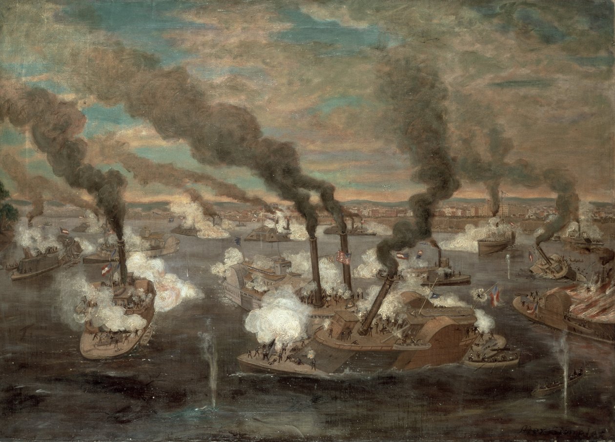 Memphis Büyük Deniz Savaşı, Tennessee, 6 Haziran 1862 by Alexander Simplot