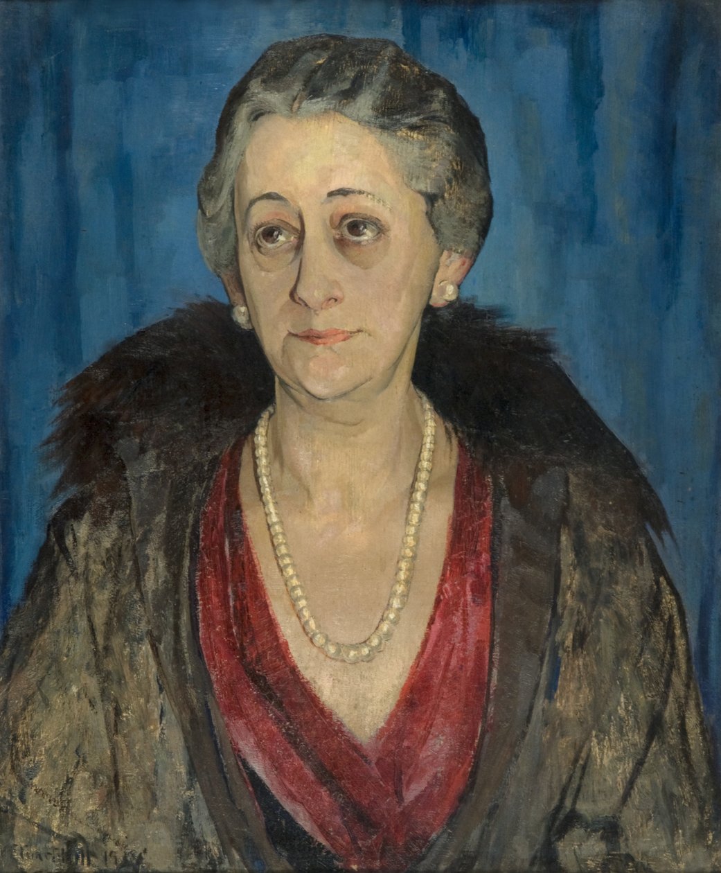 Polonyalı Bir Hanımefendinin Portresi [Barones Posznanska] by Alexander Stuart Hill