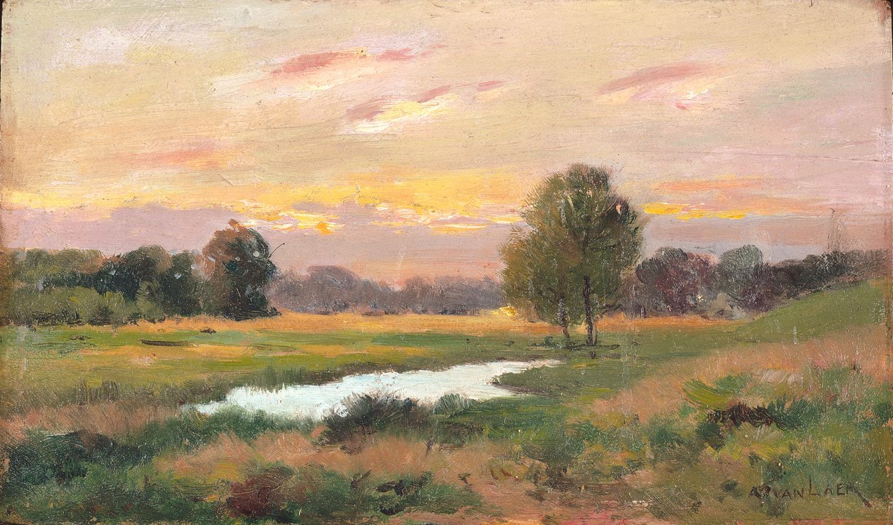 Brandywine Üzerine (tuval üzerine yağlıboya) by Alexander Theobald van Laer