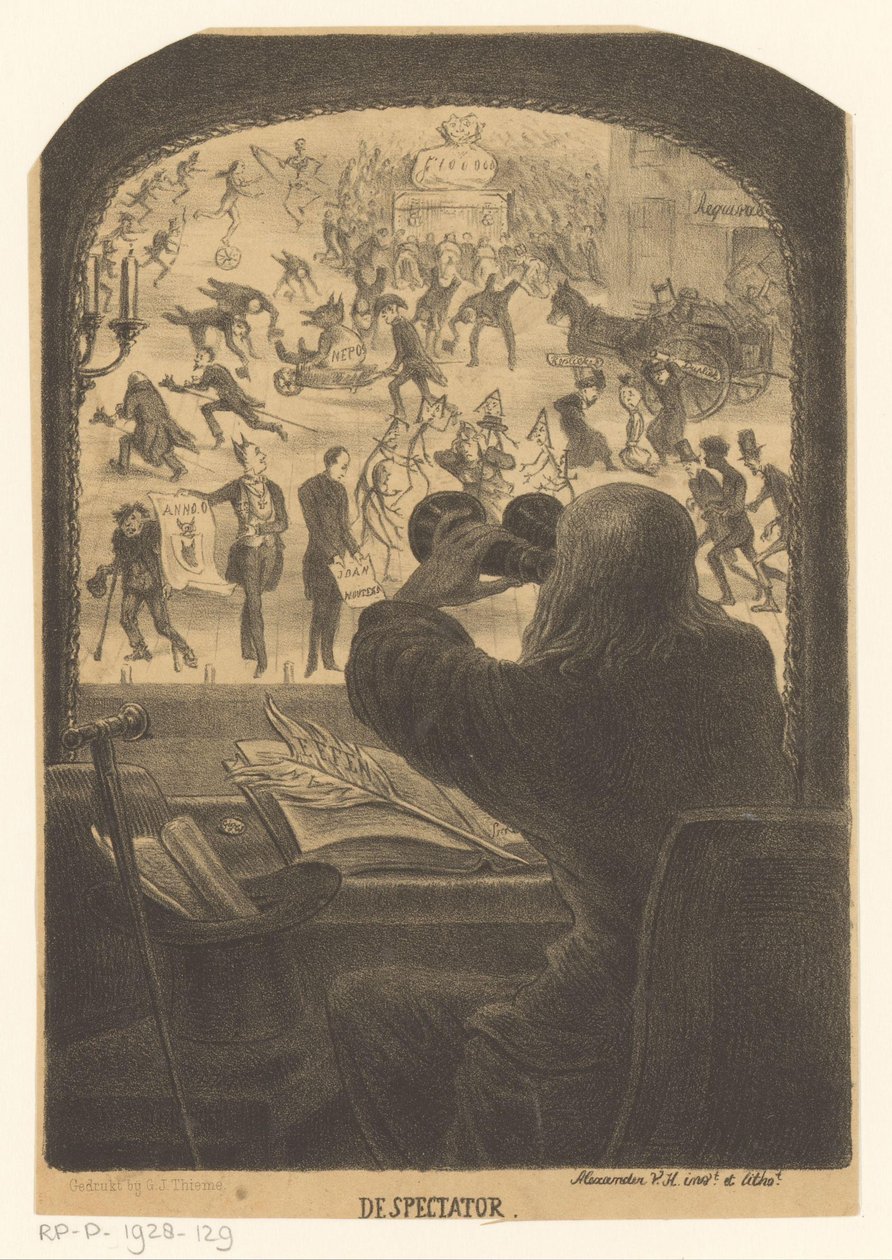 dürbünlü adam İzleyici (nesne üzerindeki başlık) by Alexander Ver Huell