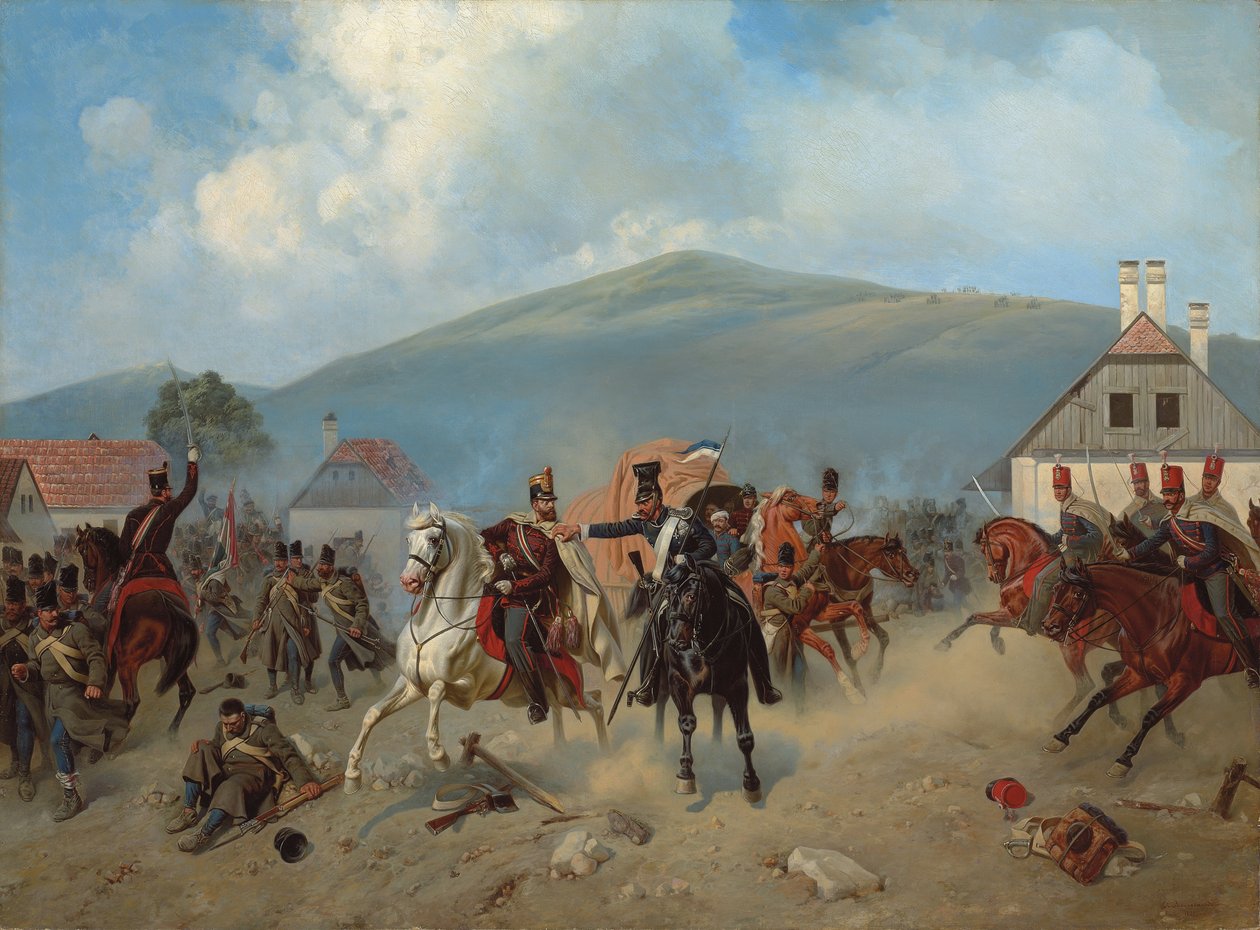 1848-1849 Macar Devrimi Sırasında Çatışma, 1881 by Alexander Villevalde