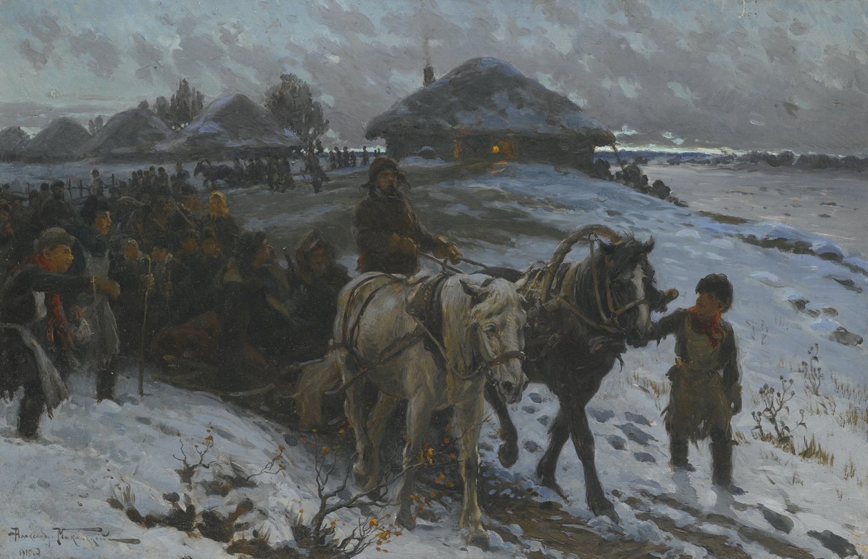 Avlanmaya Gitmek, 1915 by Alexander Vladimirovich Makovsky