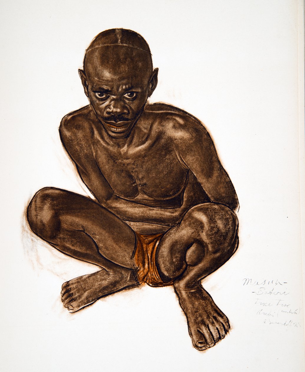 Afrika Çizimleri ve Tablolarından Masua, Tike-Tik (Arebi) Haut Ouelle, Citroen Center Afrique seferi sırasında idam edildi, ikinci Haardt Audouin-Dubreuil görevi, pub. Paris, 1927 (renkli by Alexander Yakovlev