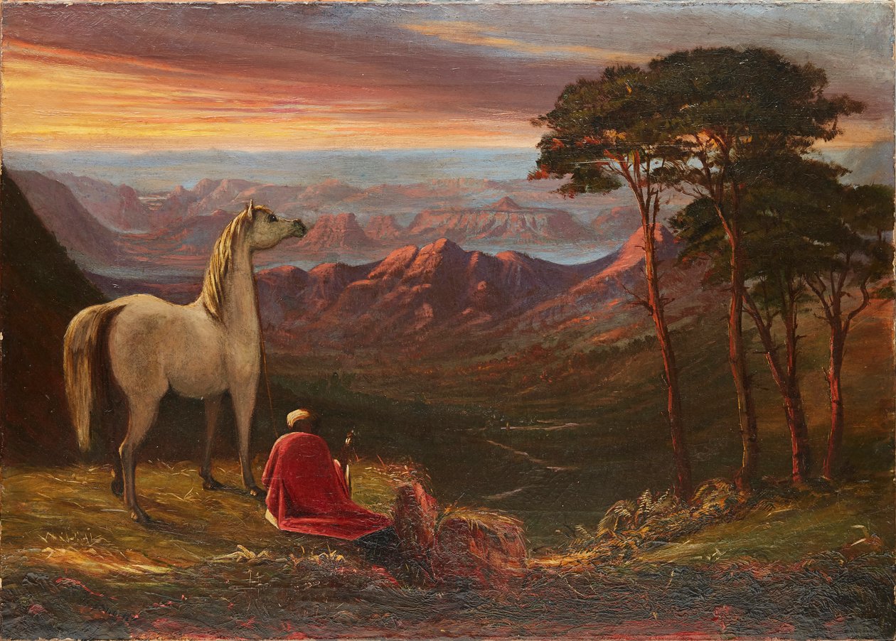 Tepeler Arası Sahne, Mahabaleshwar (tuval üzerine yağlı boya) by Alexander Young Short