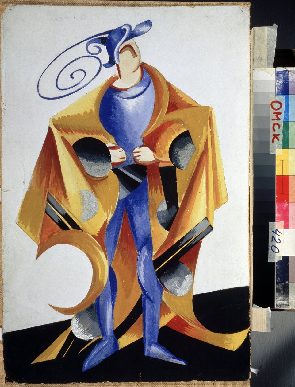 William Shakespeare'in "Romeo ve Juliet" adlı oyunu için tiyatro kostümü. Gouache d'Alexandra Alexandrovna Exter (1882-1949) 1921 Bölge M. Vrubel Sanat Müzesi, Omsk by Alexandra Alexandrowna Exter