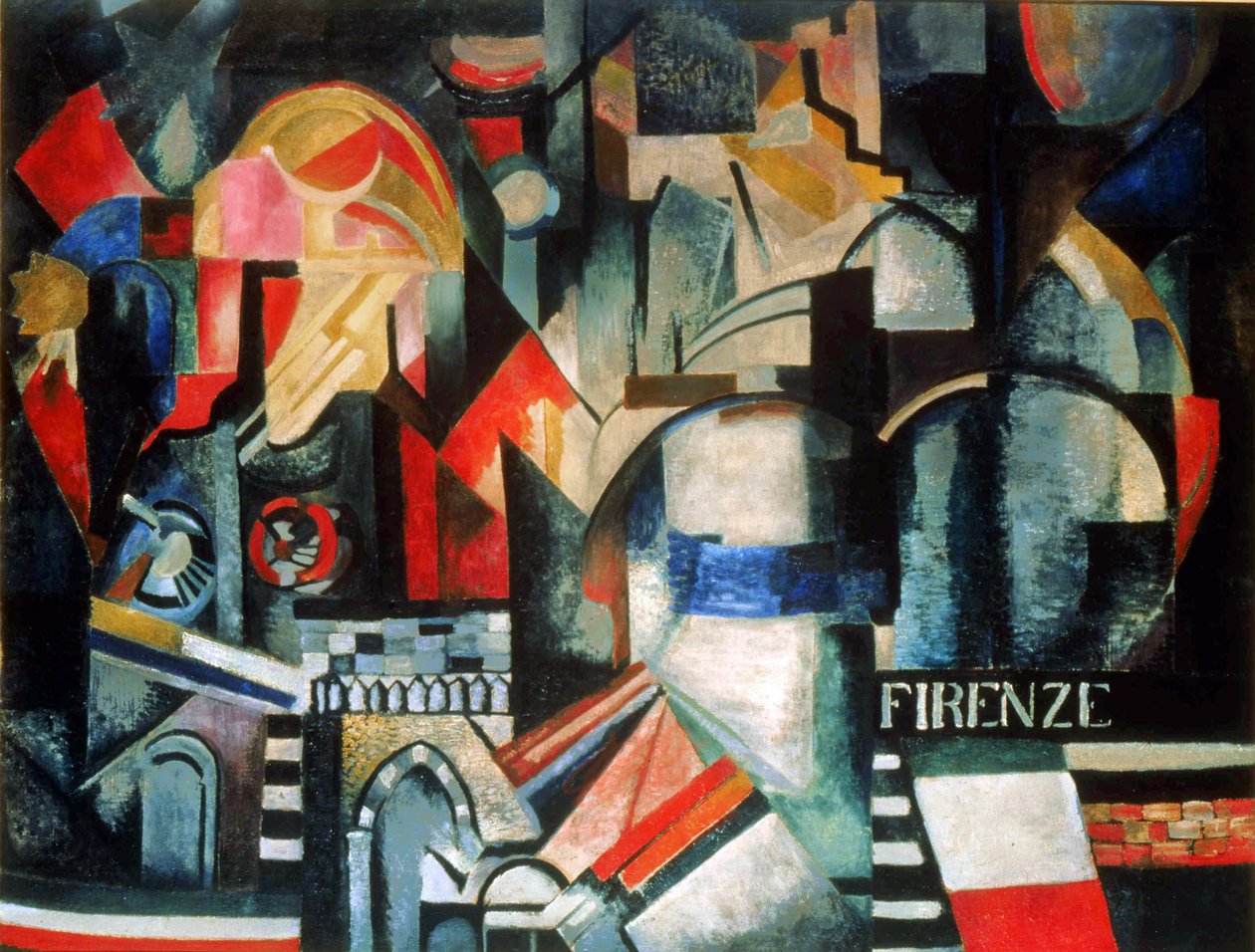 Firenze (tuval üzerine yağlı boya) by Alexandra Alexandrowna Exter