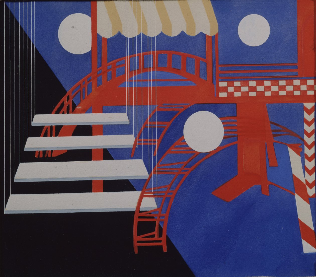 Edition Décors de Théatre için sahne tasarımı Revue, 1927 by Alexandra Alexandrowna Exter