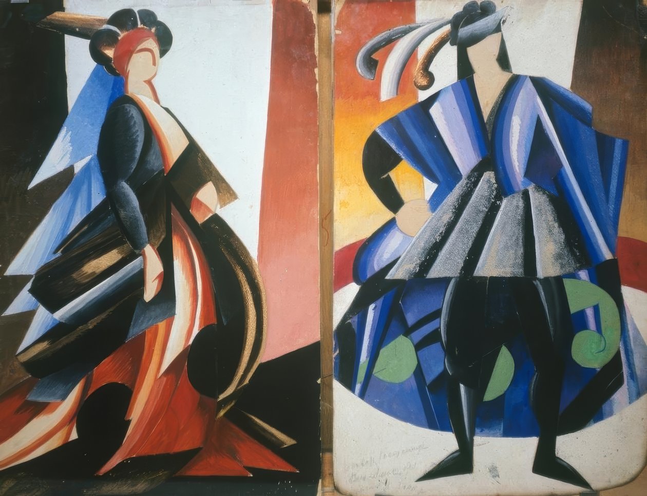 Romeo ve Juliet için kostüm çizimleri by Alexandra Alexandrowna Exter