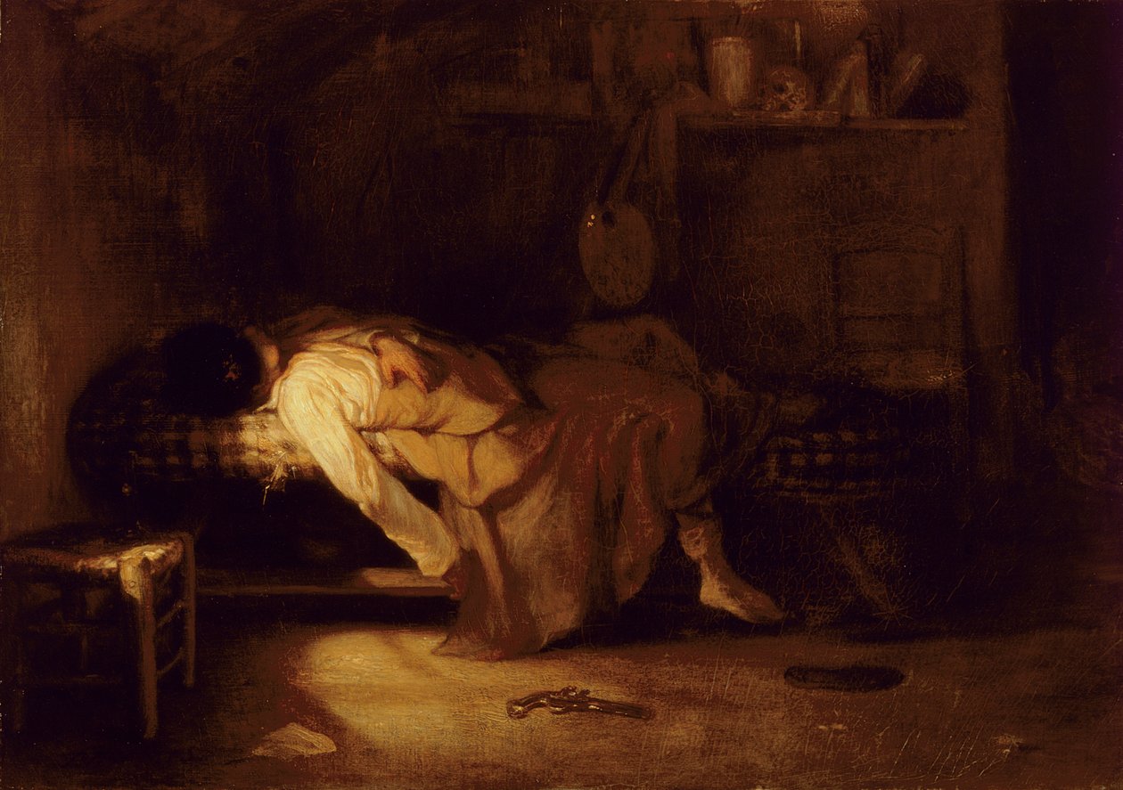 İntihar, c.1836 by Alexandre Gabriel Decamps