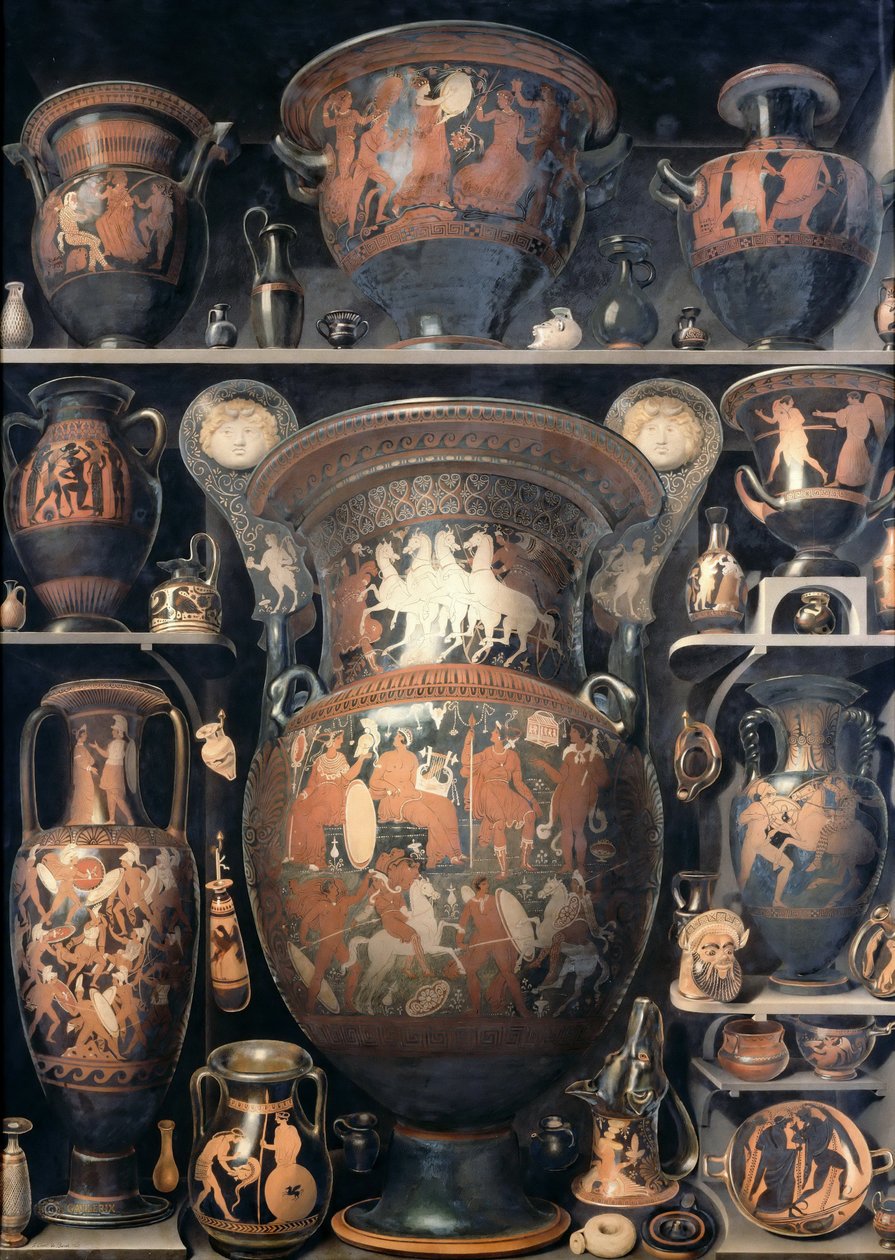 Yunan ve Etrüsk vazoları by Alexandre Isidore Leroy De Barde