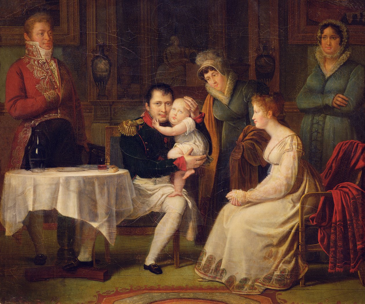 Napoleon I (1769-1821) Marie Louise (1791-1847) and the King of Rome (1811-73) 1812  by Alexandre Menjaud