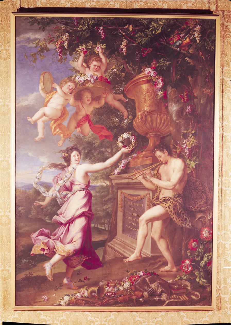 The Dance of a Nymph and a Satyr  by Alexandre Ubelesqui