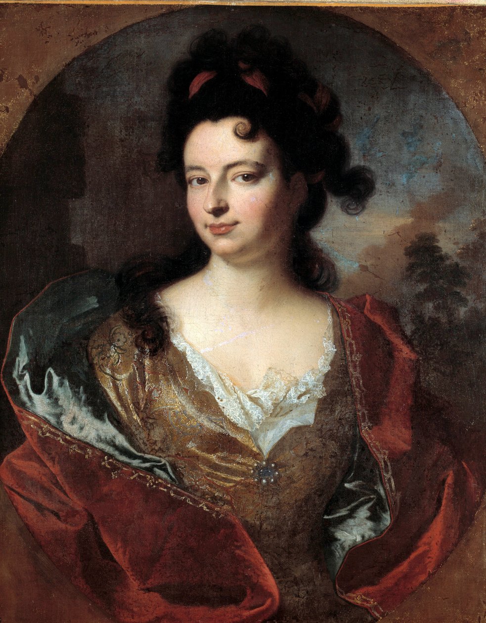 Bir Saray Hanımının Portresi, Louis XIV, Francois Desportes (1661-1743) tablosu by Alexandre Francois Desportes