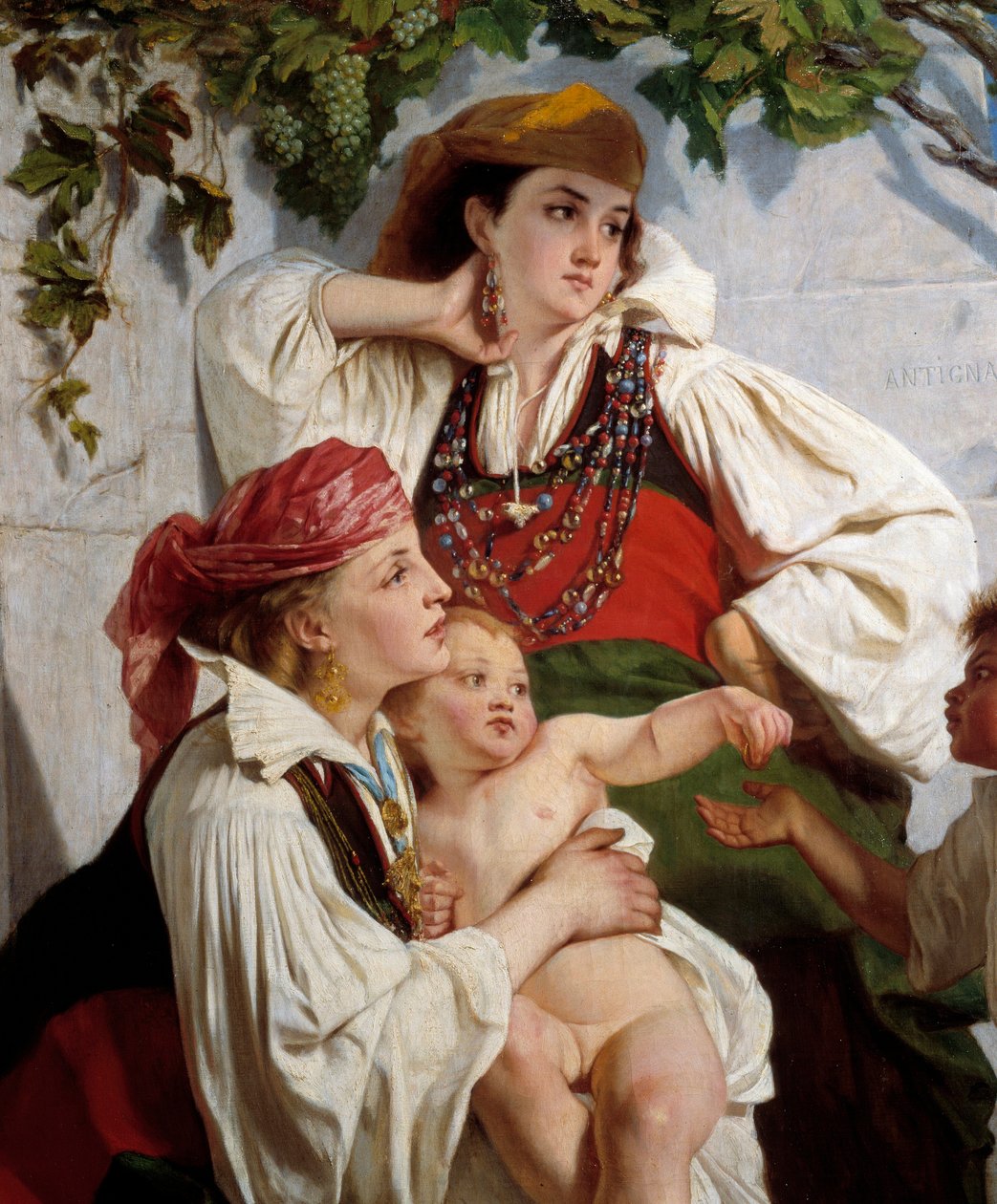 Aragonca Anso Detayı. Alexander Antigna tarafından boyama by Alexandre Antigna