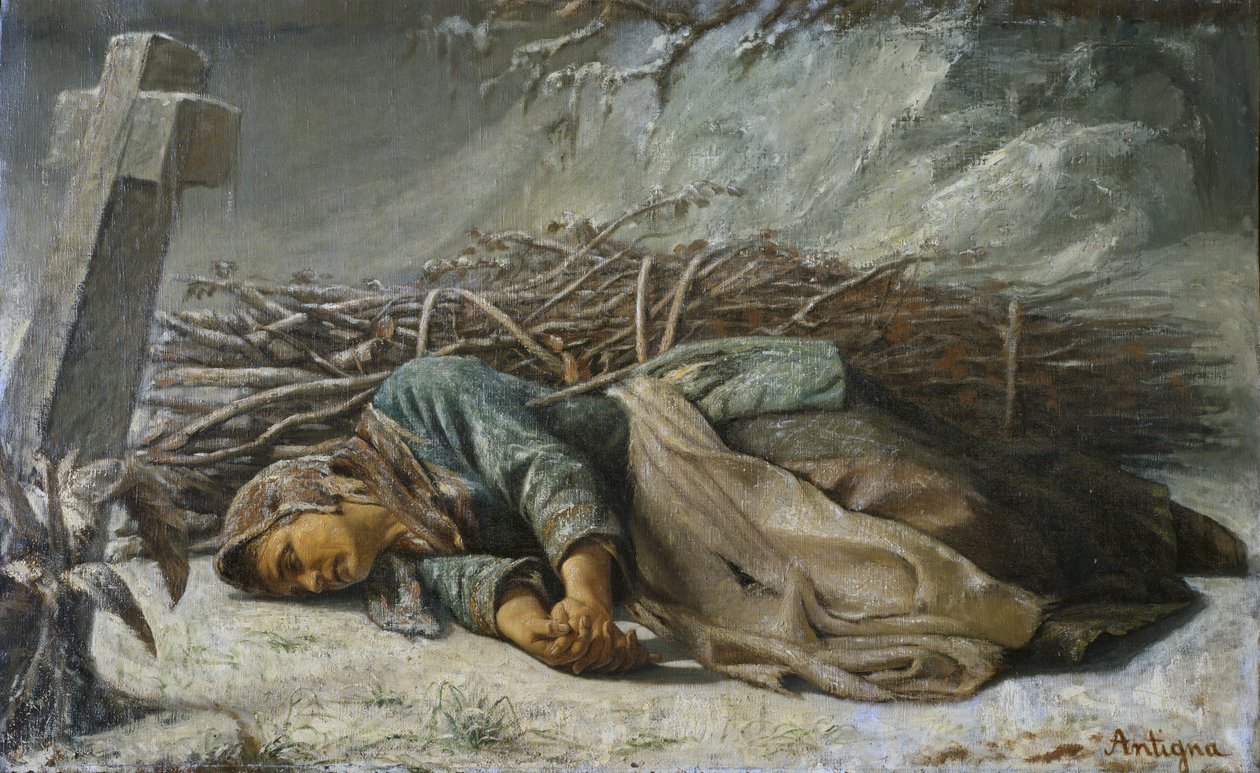 Zavallı Kadın, 1857 by Alexandre Antigna