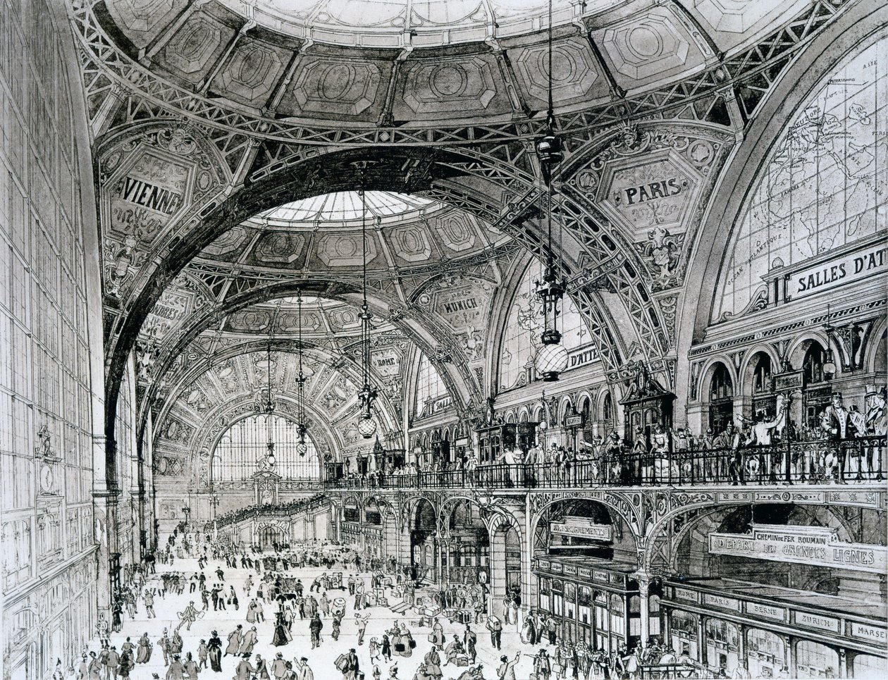 Merkez İstasyon, Bükreş, Romanya, Oryantalizm ve Çağdaş Mimariden by Alexandre Auguste Louis Marcel