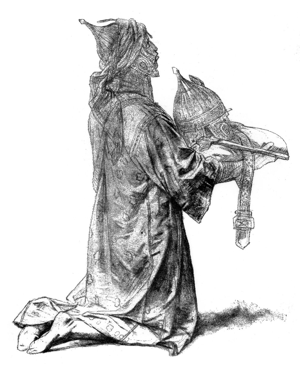 Bir Sarazen için Çalışma, St Louis Esareti için, c1880-1882. by Alexandre Cabanel