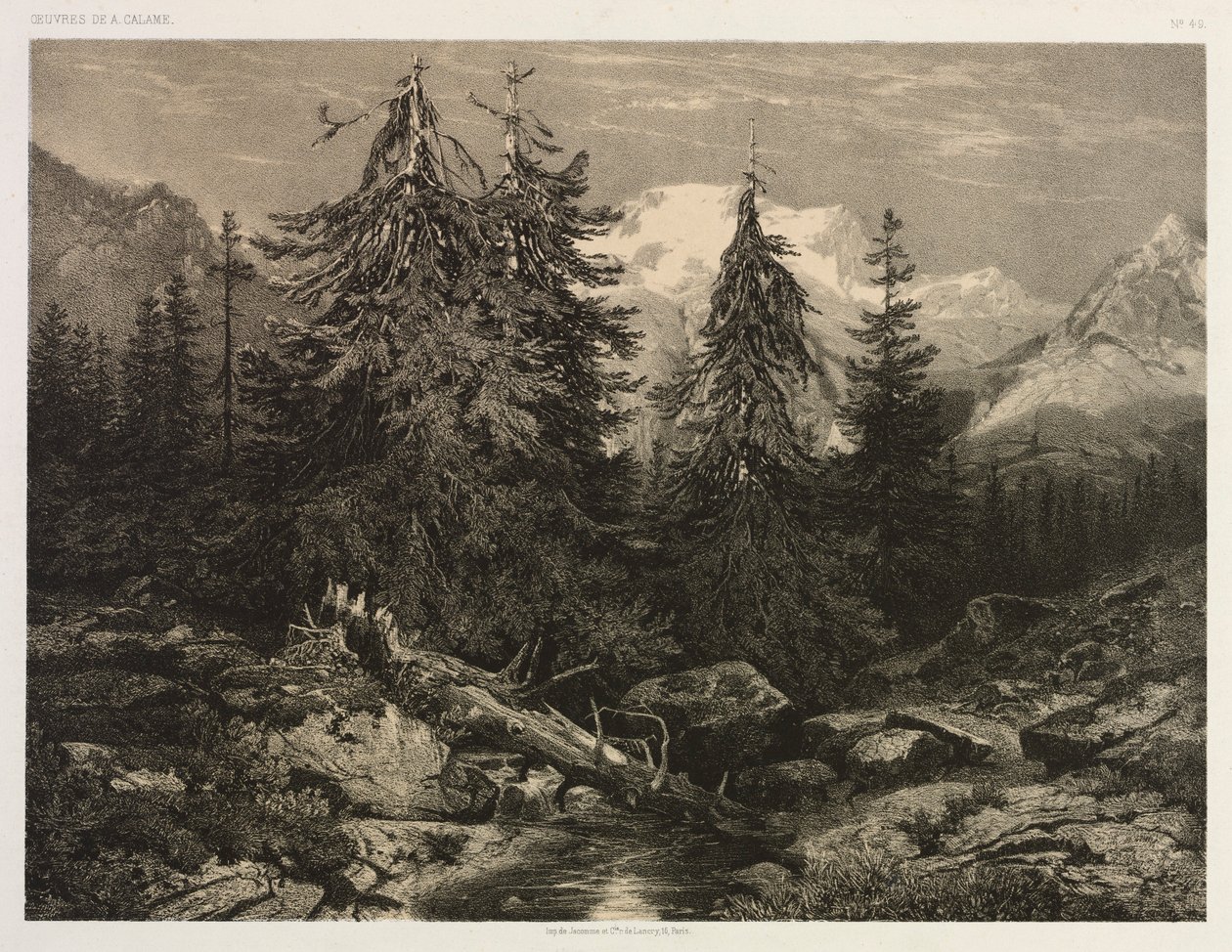 Alp Çayı. by Alexandre Calame