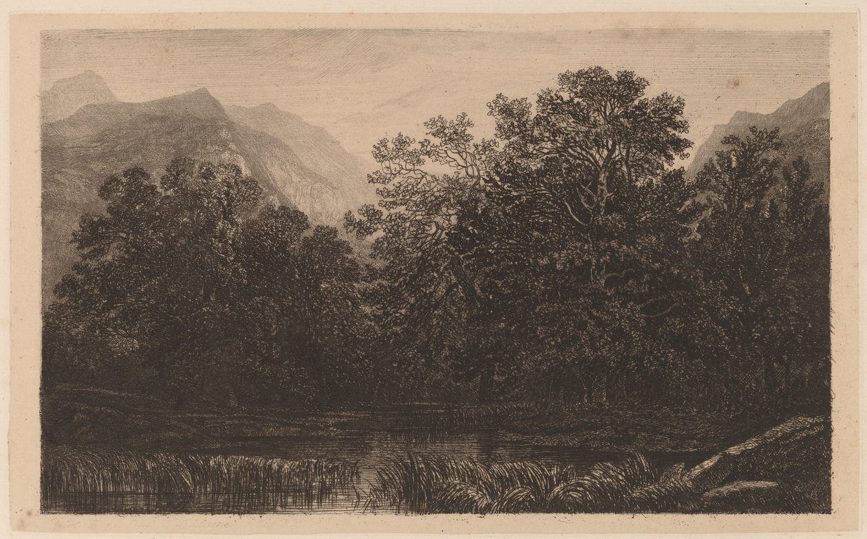 Dağ Göleti by Alexandre Calame