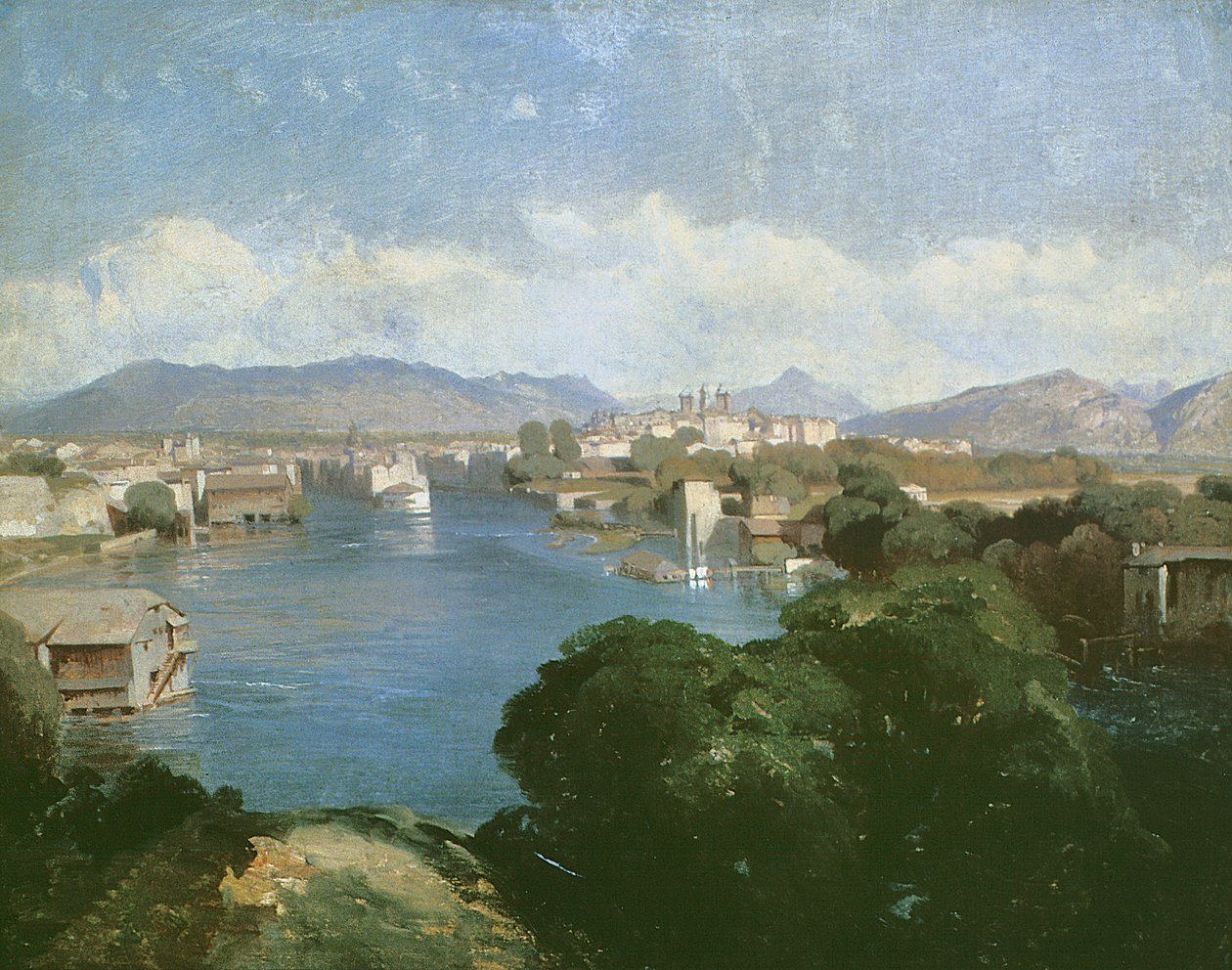 Saint-Jean-Sur, Cenevre (tuval üzerine yağlı boya) by Alexandre Calame