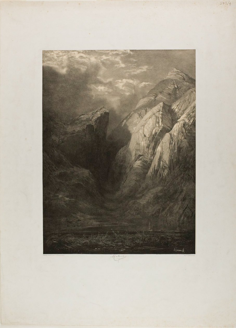 Çeşitli Peyzaj Sitelerinden Alpler by Alexandre Calame