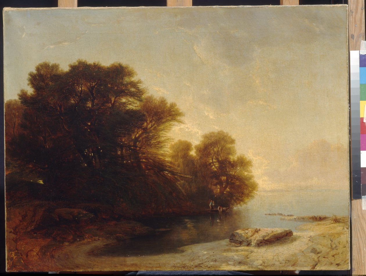 Göldeki ağaçlar, Calame, Alexandre (1810-1864). Tuval üzerine yağlı boya, Ebat : 62x81. Devlet A. Puşkin Güzel Sanatlar Müzesi, Moskova by Alexandre Calame