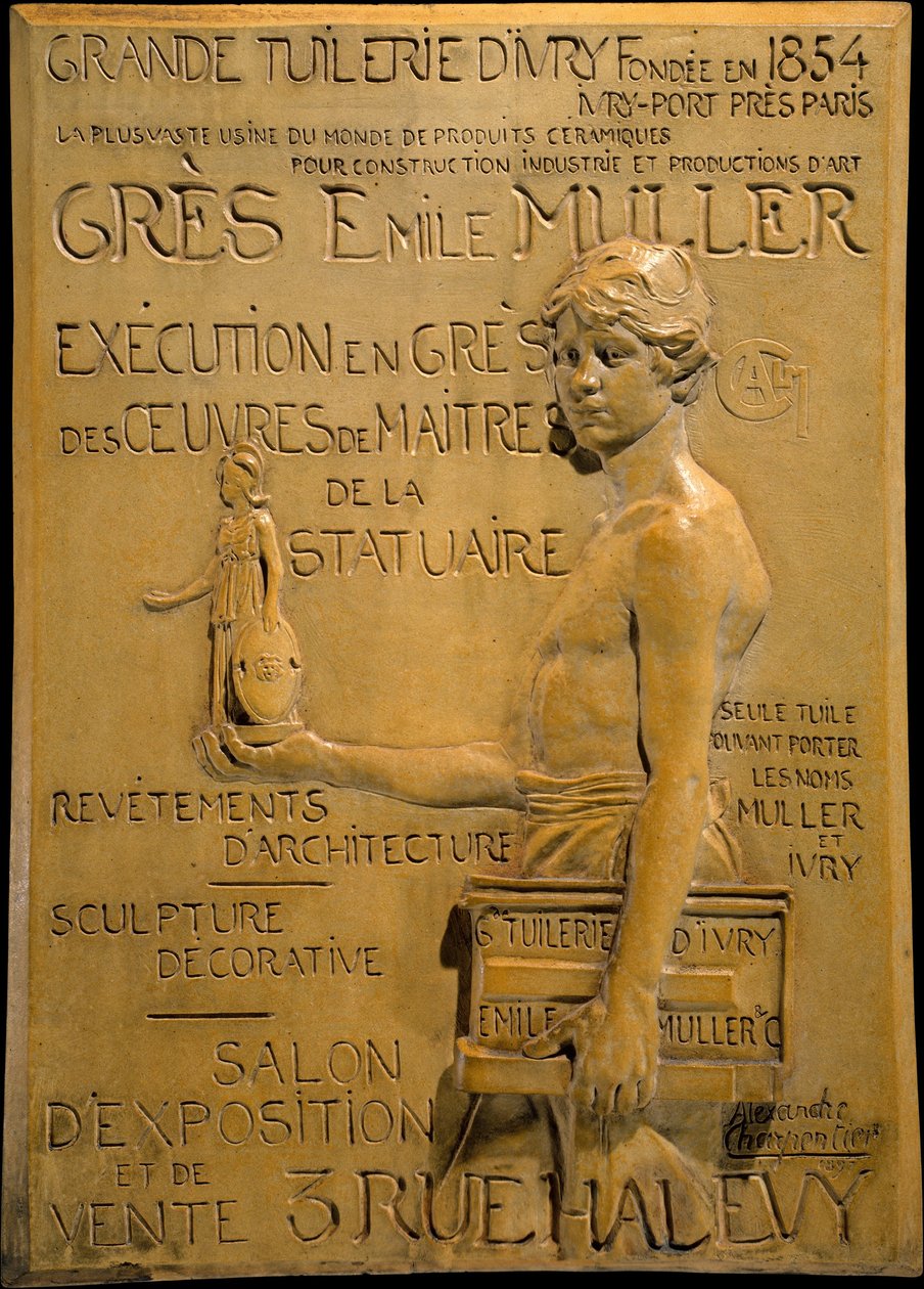 Muller Stoneware Manufactory için reklam by Alexandre Charpentier