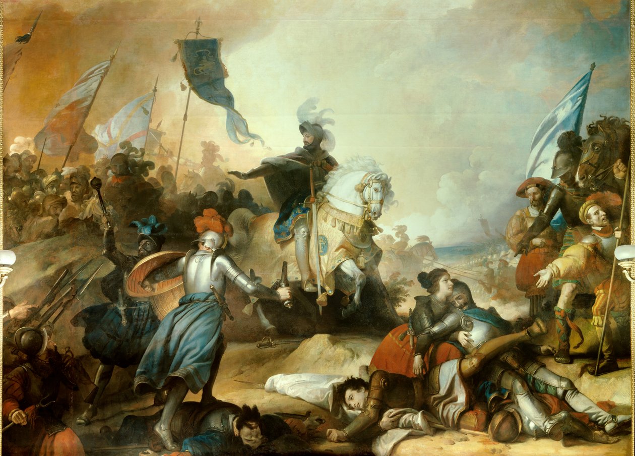 İtalyan Savaşları: “” Marignan Savaşı, 14 Eylül by Alexandre Evariste Fragonard